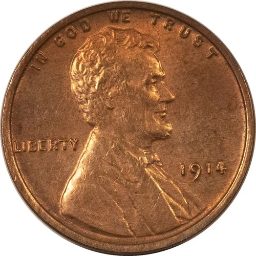 1914 LINCOLN CENT - UNCIRCULATED BUT CLEANED!