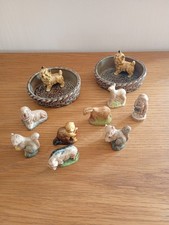 beautiful 10 Vintage 1960s/70s WADE  WHIMSIES   Porcelain Animals Great Condtion