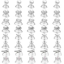 40 Pieces Rhinestone Crystal Twisters Set Spiral Hair Pins Silver Coils Rhinesto