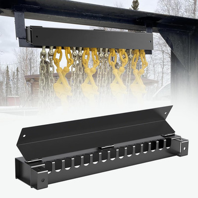 Heavy Duty 24'' Bolt on Trailer Chain Holder Retainer with Holds up to 15 Binders