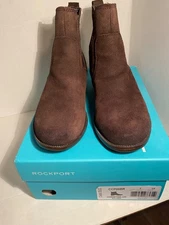 Rockport Hydroshield Chelsea -Brown Suede Leather Booties size 7