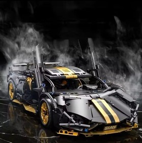 Auto Technic 1:14 1259 Pieces - Premium Black Gold Construction Supercar