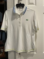 Lacoste Sport Women  s UV Protect Stripe Collar Ultra Dry Tennis Polo 42