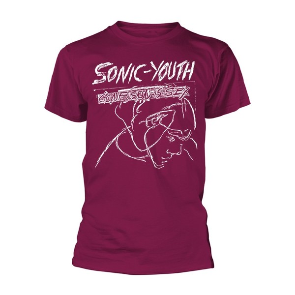 Sonic Youth - Confusion IS SEX Maroon T-Shirt Xx-Large-image