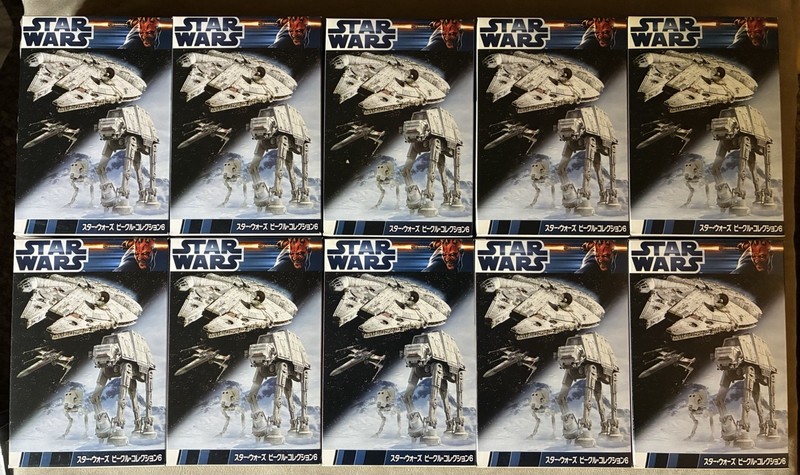 F-TOYS CONFECT STAR WARS VEHICLE MODEL COLLECTION 6 NEW SEALED BLIND BOX X 10