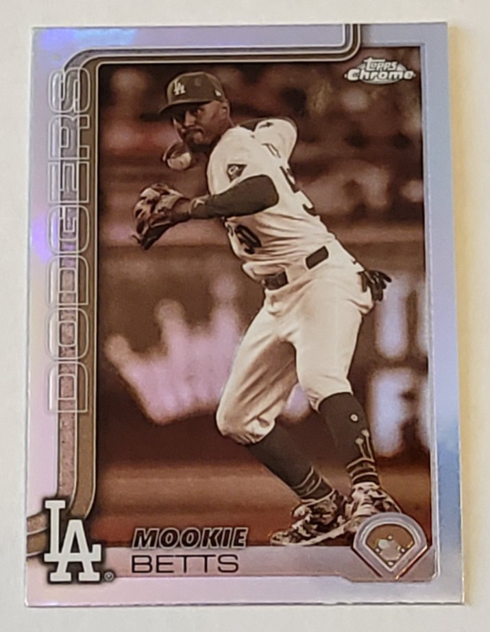2025 Topps Chrome Mookie Betts Sepia Refractor #50 Dodgers