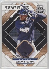 2020 Panini Elite Extra Edition Prospect Materials Black Estevan Florial 00jz