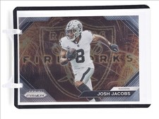 JOSH JACOBS 2023 PANINI PRIZM FIREWORKS FOOTBALL BASE RAIDERS Q5454