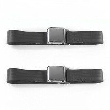 Ford Bronco 1966 - 1977 Airplane 2pt Charcoal Lap Bench Seat Belt Kit - 3 Belts