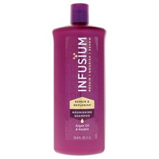 Infusium Moisturize And Replenish Shampoo Ceramides Keratin Argan Oil 33.8Oz 0.56 per gallon