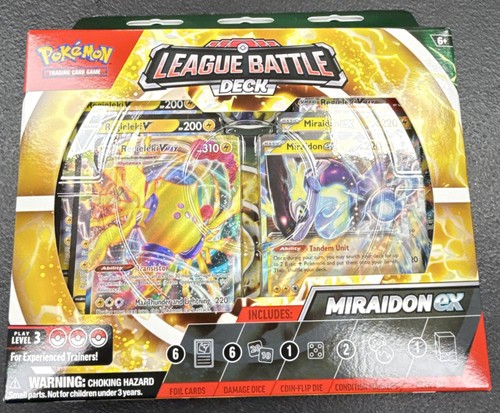 Pokemon TCG Miraidon ex League Battle Deck Factory Sealed Box BNB582