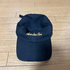 Aime Leon Dore Black Cotton Baseball Cap with Gold Logo - Free Size