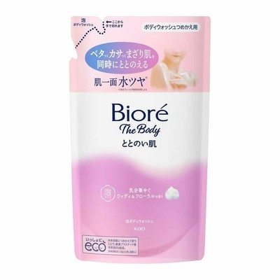 Biore The Body Foaming Body Wash, Woody & Floral Scent, Refill, 440ml, Set of 3