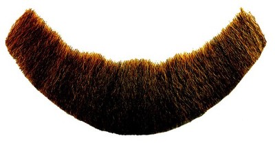Professional Human Hair Laced Back Full Faced Beard dark brown