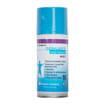 Gebauer Foots Ethyl Chloride Anesthetics Can Mist Spray Topical 103.5mL, 1 Ct