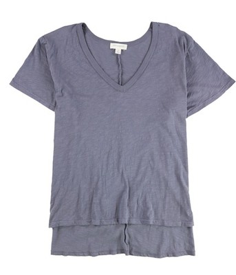 Treasure & Bond Womens Solid Basic T-Shirt, blue, Plus Size, 2X