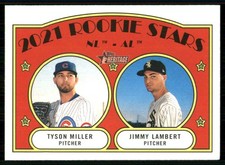 2021 Topps Heritage #261 Jimmy Lambert RC/Tyson Miller RC RC TW3948