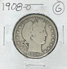 1908-O BARBER SILVER HALF DOLLAR  ~ GOOD ~ NICE COIN ~ 90% SILVER