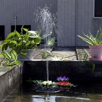 Solar Fountain Pump 1.5W Upgraded Submersible Solar Water Fountain Panel Kit ...