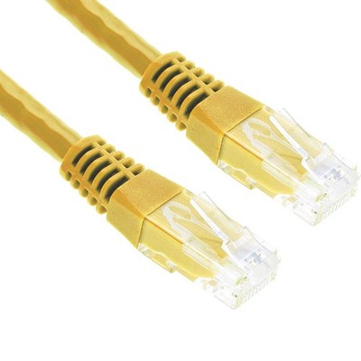 EXC 973043 Copper/Aluminium RJ45 Cat.5e U/UTP Patch Cord - Yellow