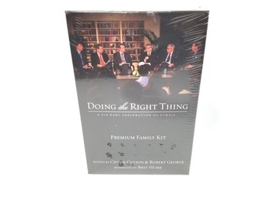 Doing The Right Thing Exploration of Ethics Premium Family Kit w/ Chuck Colson