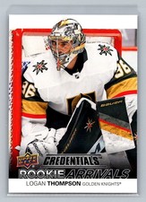 2021-22 Upper Deck Credentials #RA-28 Logan Thompson Rookie Arrivals