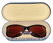 Brighton Contempo Oversize Sunglasses Gold Tone Embellished A11373-125 With Case
