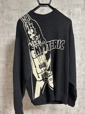 Hysteric Glamour Graphic Knit Sweater L Black Minimal Graphic Design Edition