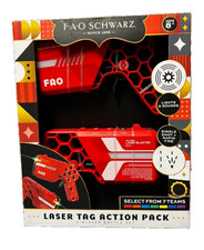 FAO Schwarz Laser Tag Action Pack 2 Player Battle Set Duo Blasters Kids Toy NEW