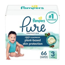 Pampers Pure Protection Diapers Super Pack - Size 3 - 66ct 0.33 per diaper