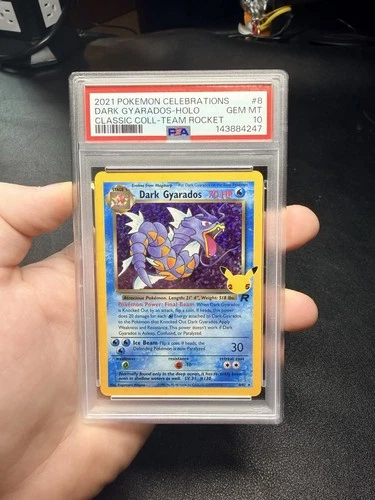 Pokemon TCG Dark Gyarados 8/82 Celebrations Classic Collection PSA 10