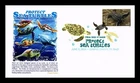 US COVER LEATHERBACK PROTECT SEA TURTLES IMPERFORATE FDC PANDA CACHET