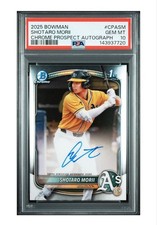 2025 Topps Bowman Chrome Shota Morii Rookie Card PSA10 Athletics MLB Baseball