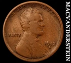 1912-S Lincoln Wheat Cent- Semi Key Better Date No Reserve #J6390