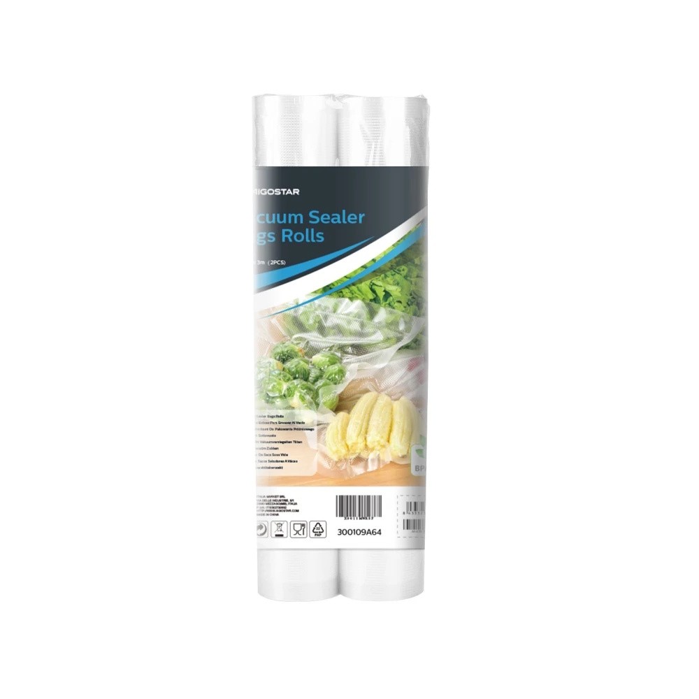 Aigostar Sacchetti Sottovuoto 28x300cm Rotoli Goffrati PA/PE per Alimenti