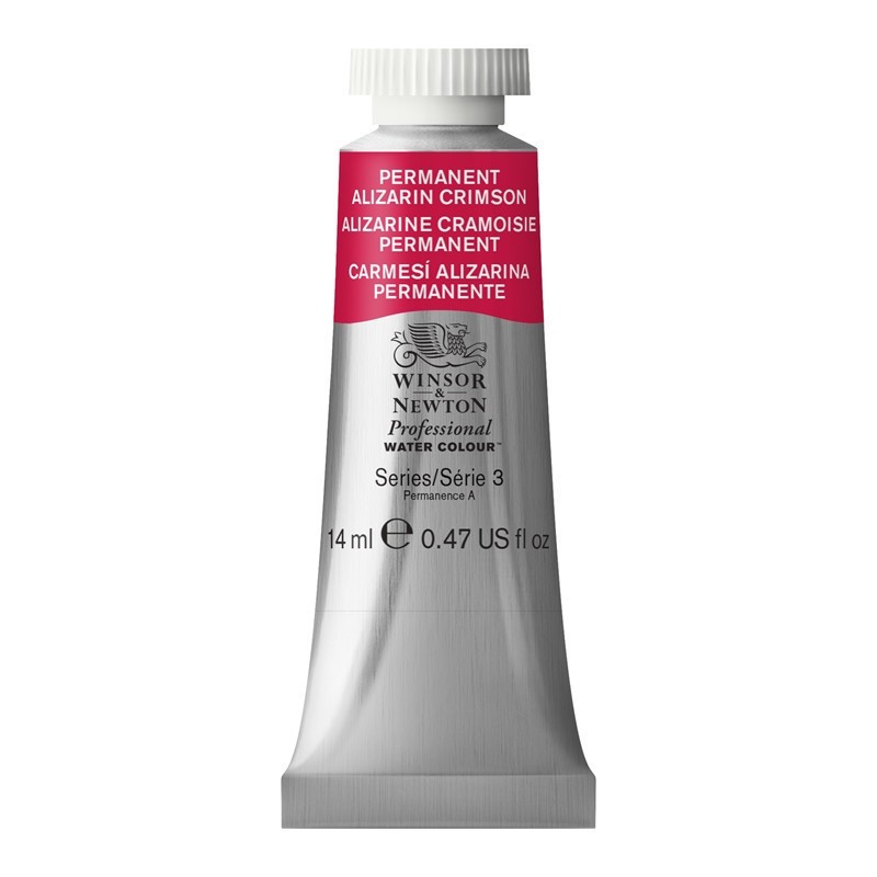 Aquarelle extra-fine Alizarine Cramoisie tube 14ml pigment pur de haute qualité