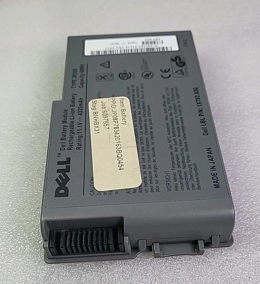 Batería original para computadora portátil Dell 3R305 para Dell Latitude D520 D500 D600 D610 gris  Foto 2 de 4