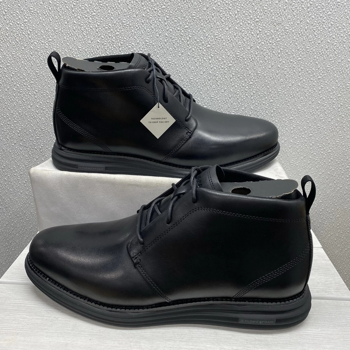 Cole Haan Lace Up Boots for Men with Upper Leather for Sale 