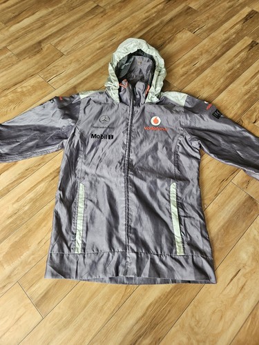 Veste De Course Vodafone McLaren Mercedes F1 Pour Femme - Taille S, Couleur Grise, Occasion Très Bon état