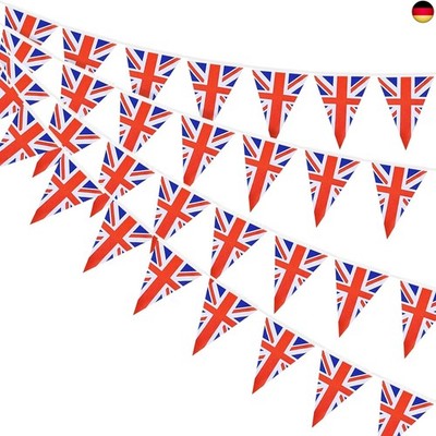 Union Jack Großbritannien Wimpelkette Fahnenkette Flaggenkette, 1 Stück 30 UK Fl