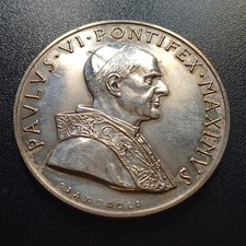 Vecchia Medaglia Vaticana Paolo VI  Buona Conservazione Lotto Sc2