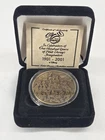 WALT DISNEY 100 YEARS 2001 MICKEY MINNIE MOUSE GENIE DONALD BRONZE COIN COA