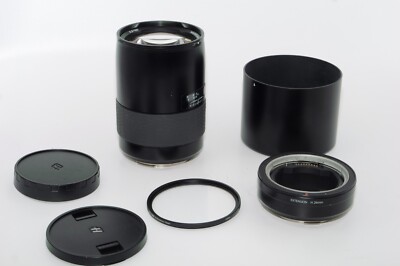Hasselblad HC 150mm f/3.2 Telephoto Lens. Hood, Caps. 26mm Ext. Tube. UV Filter.