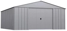 Classic Steel Storage Shed, 14x17, Flute Grey