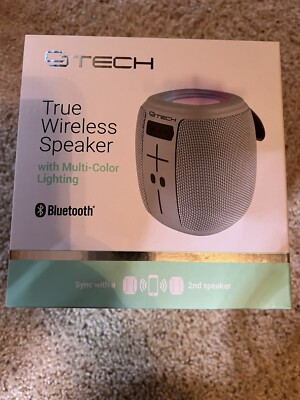 True Wireless Speaker with Multi-Color Lighting CJ Tech Brand New, Sealed
