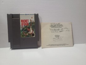 Racket Attack Nintendo NES Authentic Game Cartridge and Instruction Manual READ