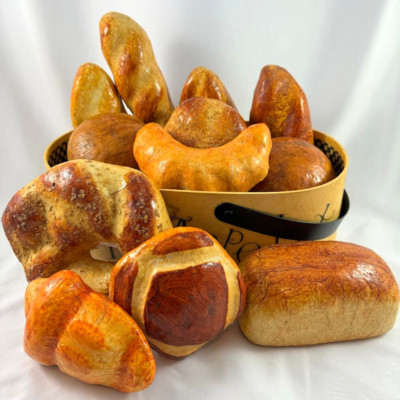 Lot Of 12 Artificial Bread Display Roll Prop Faux Food Photo Fake Pier 1 Imports