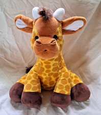 Melissa and Doug Baby Giraffe Plush Animal Zoo Jungle 11" Tall Yellow Brown