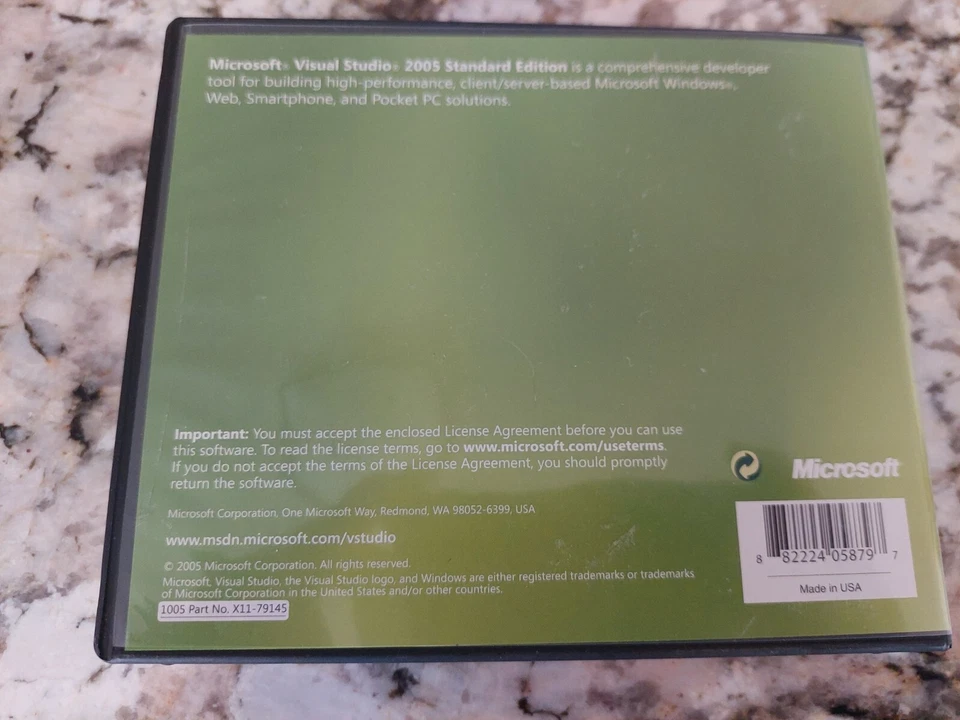 Microsoft Visual Studio 2005 Standard 5 Disc Set - w/ Key - Image 2 of 4