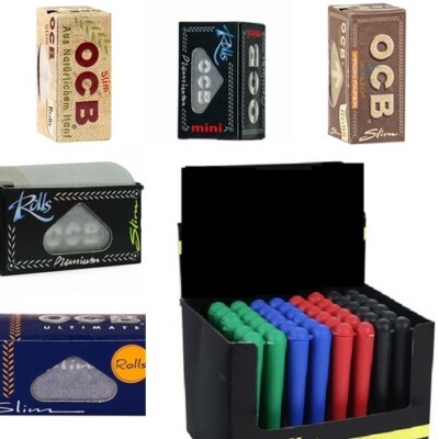 OCB Verschiedene ROLLS Sorten Papes Zigaretten - 1 GRATIS Geschenk als Auswahl